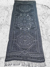 DHARMA V2 • Grey/White • Festival Shawl/Scarf Shawls 