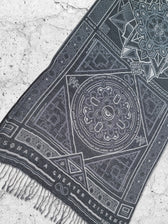 DHARMA V2 • Grey/White • Festival Shawl/Scarf Shawls 