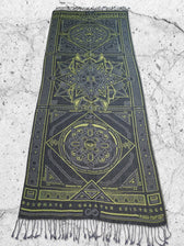 DHARMA V2 • Grey / Neon Yellow • UV REACTIVE • Festival Shawl/Scarf Shawls 