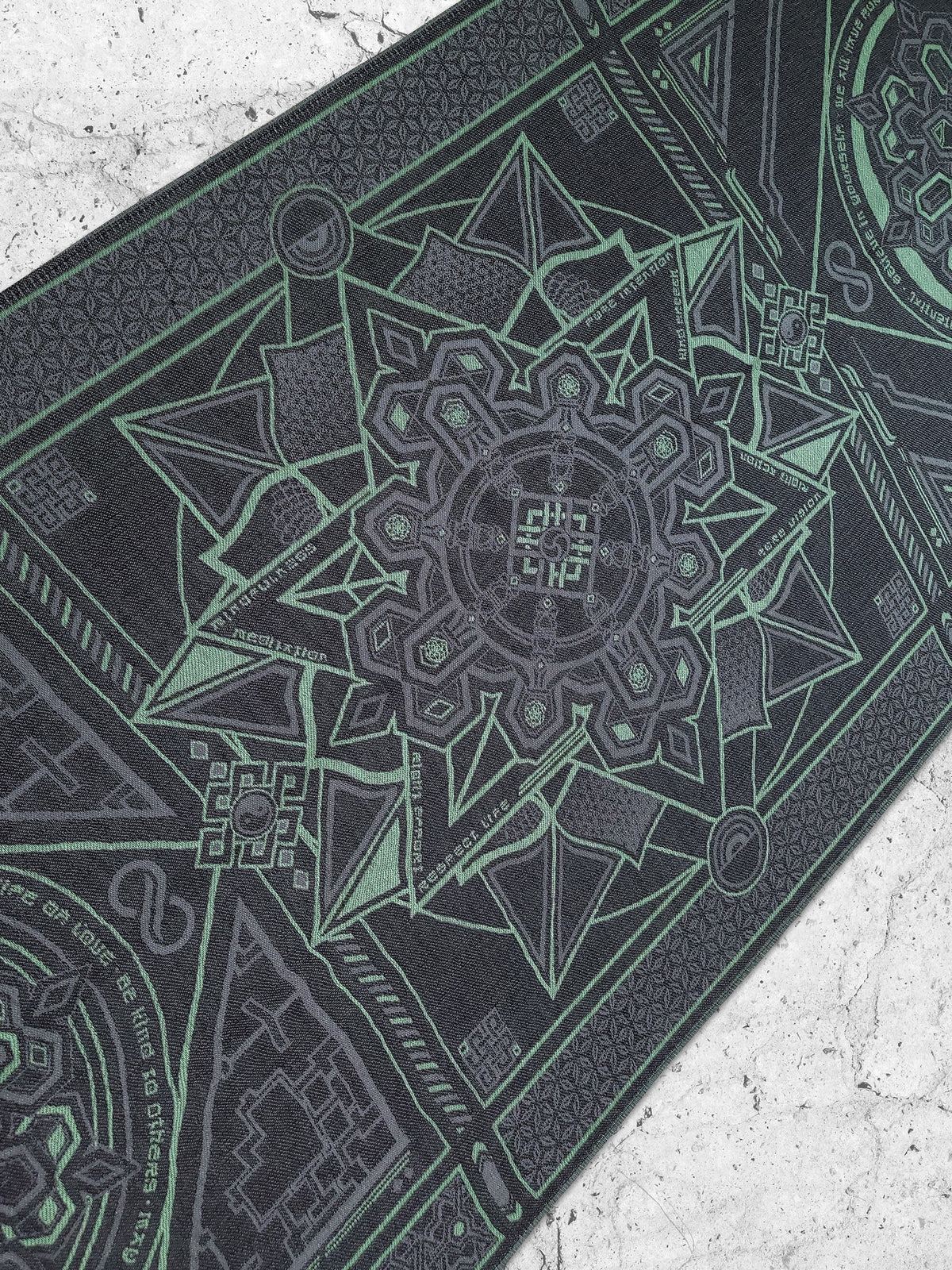 DHARMA V2 • Grey/Mint • AR Activated/UV Reactive • Festival Shawl/Scarf Shawls 