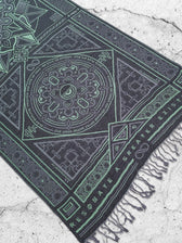 DHARMA V2 • Grey/Mint • AR Activated/UV Reactive • Festival Shawl/Scarf Shawls 