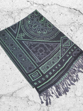 DHARMA V2 • Grey/Mint • AR Activated/UV Reactive • Festival Shawl/Scarf Shawls 