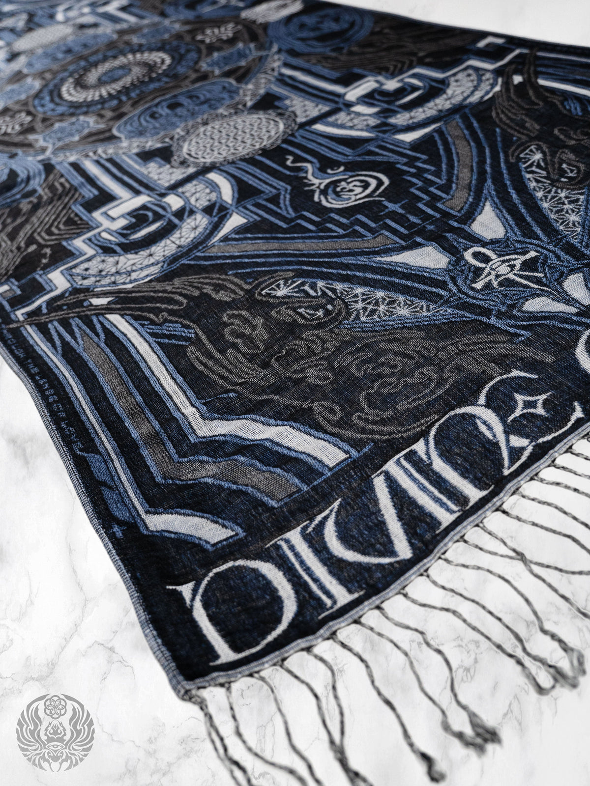 DIVINE GUIDANCE ✦ CYBER BLUE ✦ Reversible Festival Shawl Coming Soon 