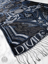 DIVINE GUIDANCE ✦ CYBER BLUE ✦ Reversible Festival Shawl Coming Soon 