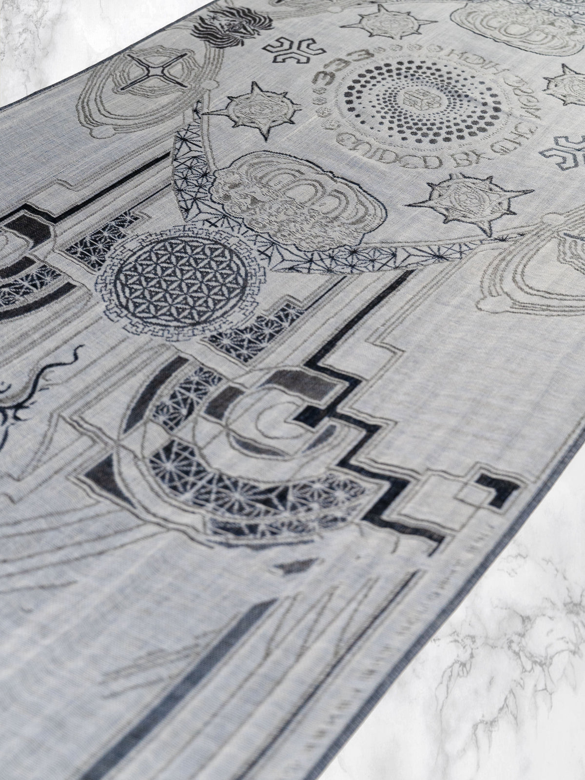 DIVINE GUIDANCE ✦ CYBER BLUE ✦ Reversible Festival Shawl Coming Soon 