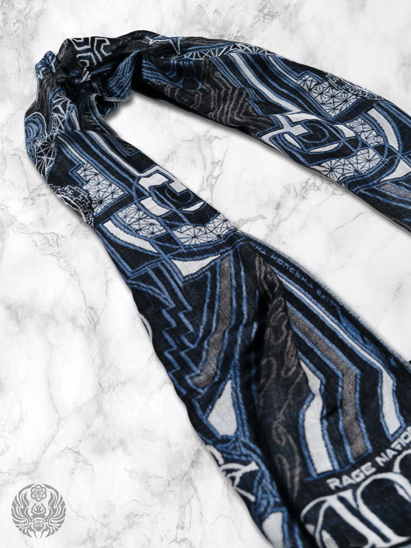 DIVINE GUIDANCE ✦ CYBER BLUE ✦ Reversible Festival Shawl Coming Soon 