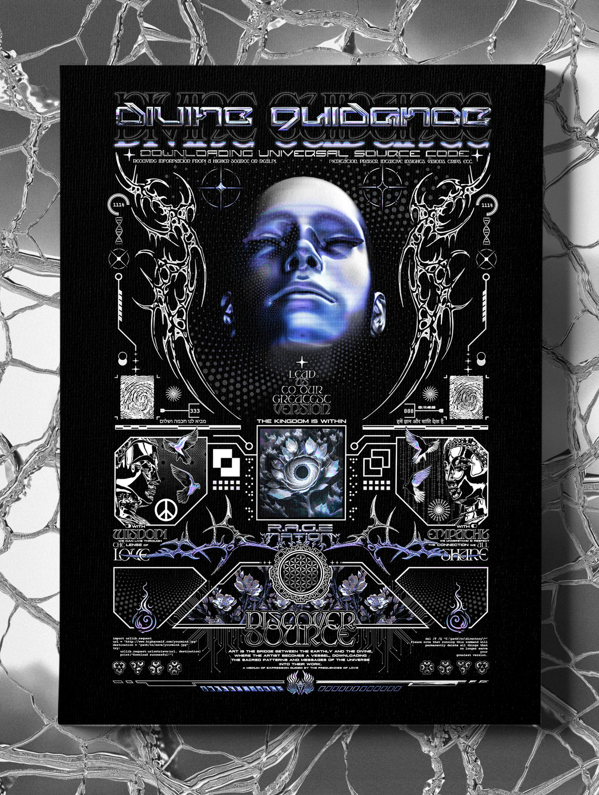 DIVINE GUIDANCE V1 ✦ 111 ✦ Limited Edition Canvas Canvas 