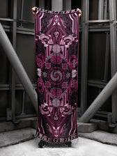 DIVINE GUIDANCE ✦ UV-REACTIVE PETAL PINK ✦ Reversible Festival Shawl Shawl 