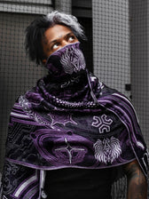 DIVINE GUIDANCE ✦ VELVET VIOLET ✦ Reversible Festival Shawl Shawl 