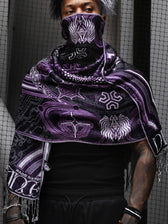 DIVINE GUIDANCE ✦ VELVET VIOLET ✦ Reversible Festival Shawl Shawl 