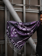 DIVINE GUIDANCE ✦ VELVET VIOLET ✦ Reversible Festival Shawl Shawl 