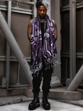 DIVINE GUIDANCE ✦ VELVET VIOLET ✦ Reversible Festival Shawl Shawl 