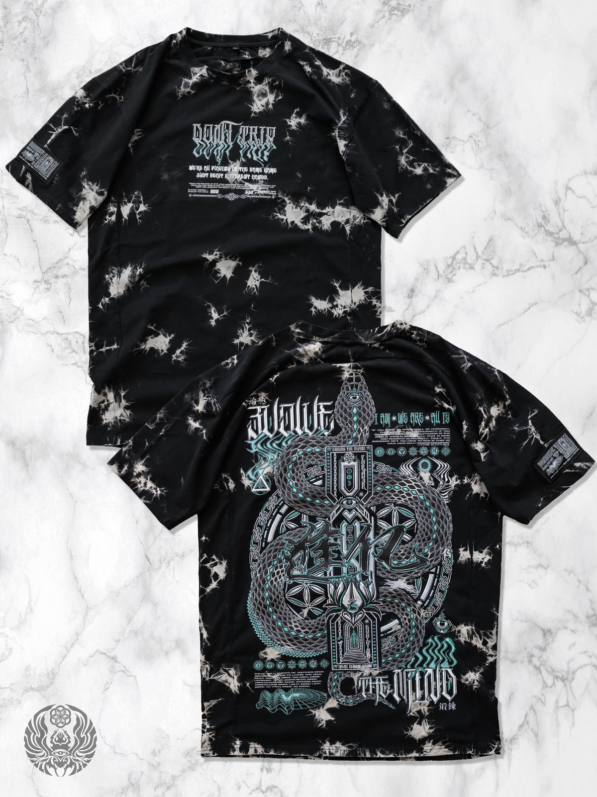 EVOLVE THE MIND V2 • AR Activated • Tie-Dye Short Sleeve Short Sleeve 