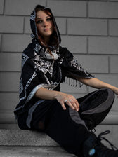 DREAM AWAKE V2 • BLACK/WHITE • 8 Year Anniversary Shawl Shawls 