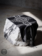 DREAM AWAKE V2 • BLACK/WHITE • Anniversary Reversible Festival Shawl Shawls 