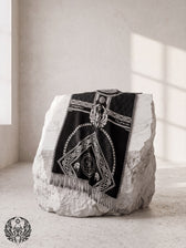 DREAM AWAKE V2 • BLACK/WHITE • Anniversary Reversible Festival Shawl Shawls 