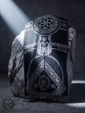 DREAM AWAKE V2 • BLACK/WHITE • Anniversary Reversible Festival Shawl Shawls 