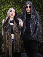 GEOMETRY OF BEING ✦ Gold/Silver ✦ Festival Shawl Shawls 