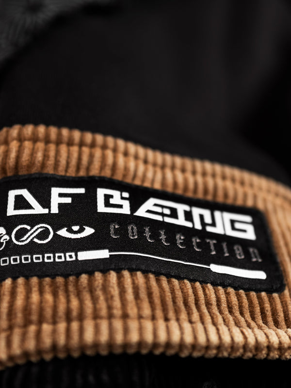 GEOMETRY OF BEING ✦ Tan/Black ✦ Corduroy Flow Joggers Joggers 