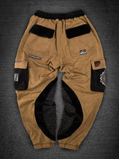 MOKSHA मोक्ष ✦ Tan/Black ✦ Corduroy Flow Joggers Joggers 