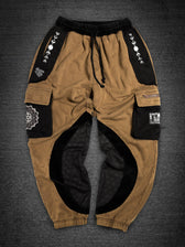 MOKSHA मोक्ष ✦ Tan/Black ✦ Corduroy Flow Joggers Joggers 