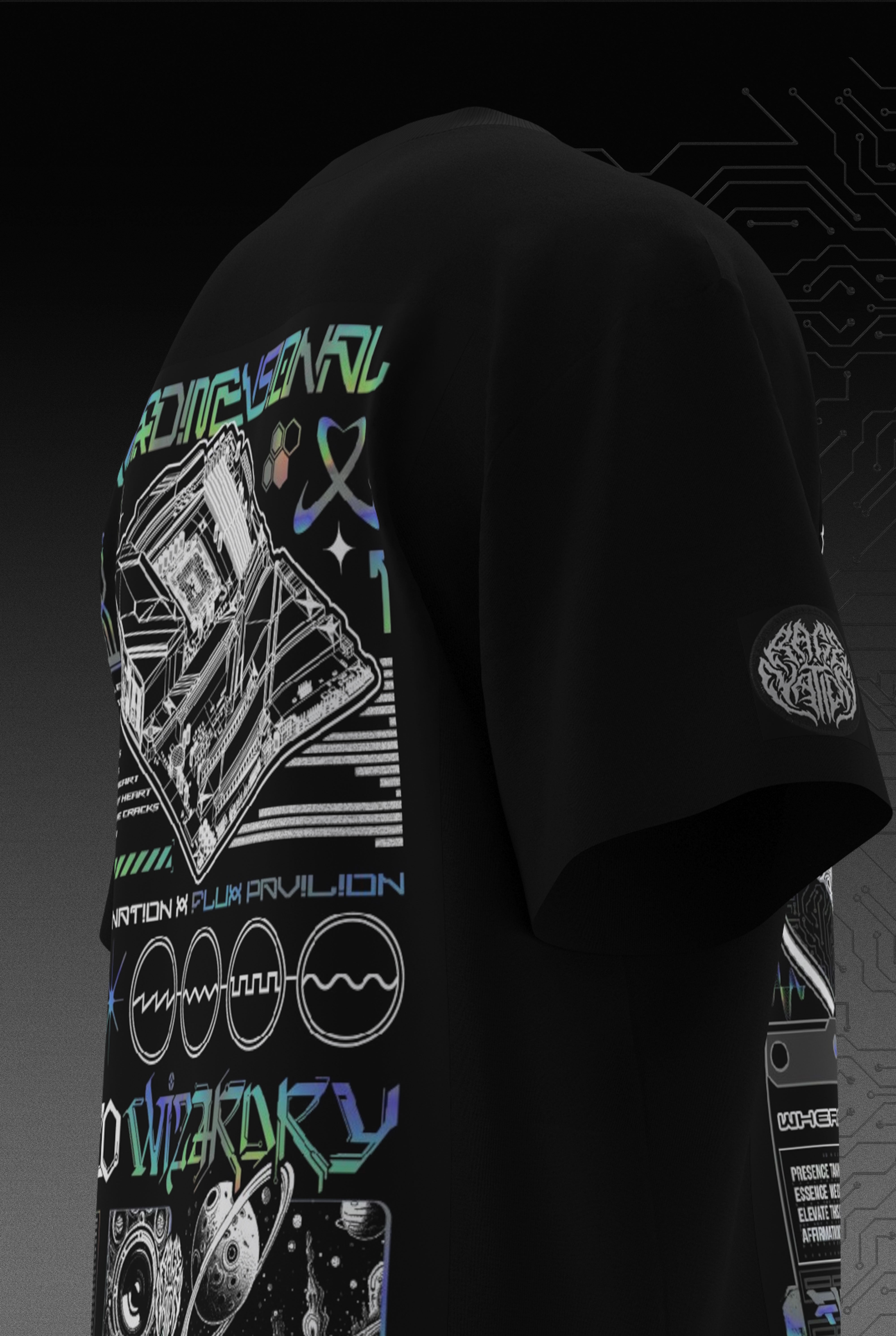 FLUXIVERSE ✦ RAGE NATION × FLUX PAVILION ✦ FOIL PRINT T-SHIRT T-Shirt 