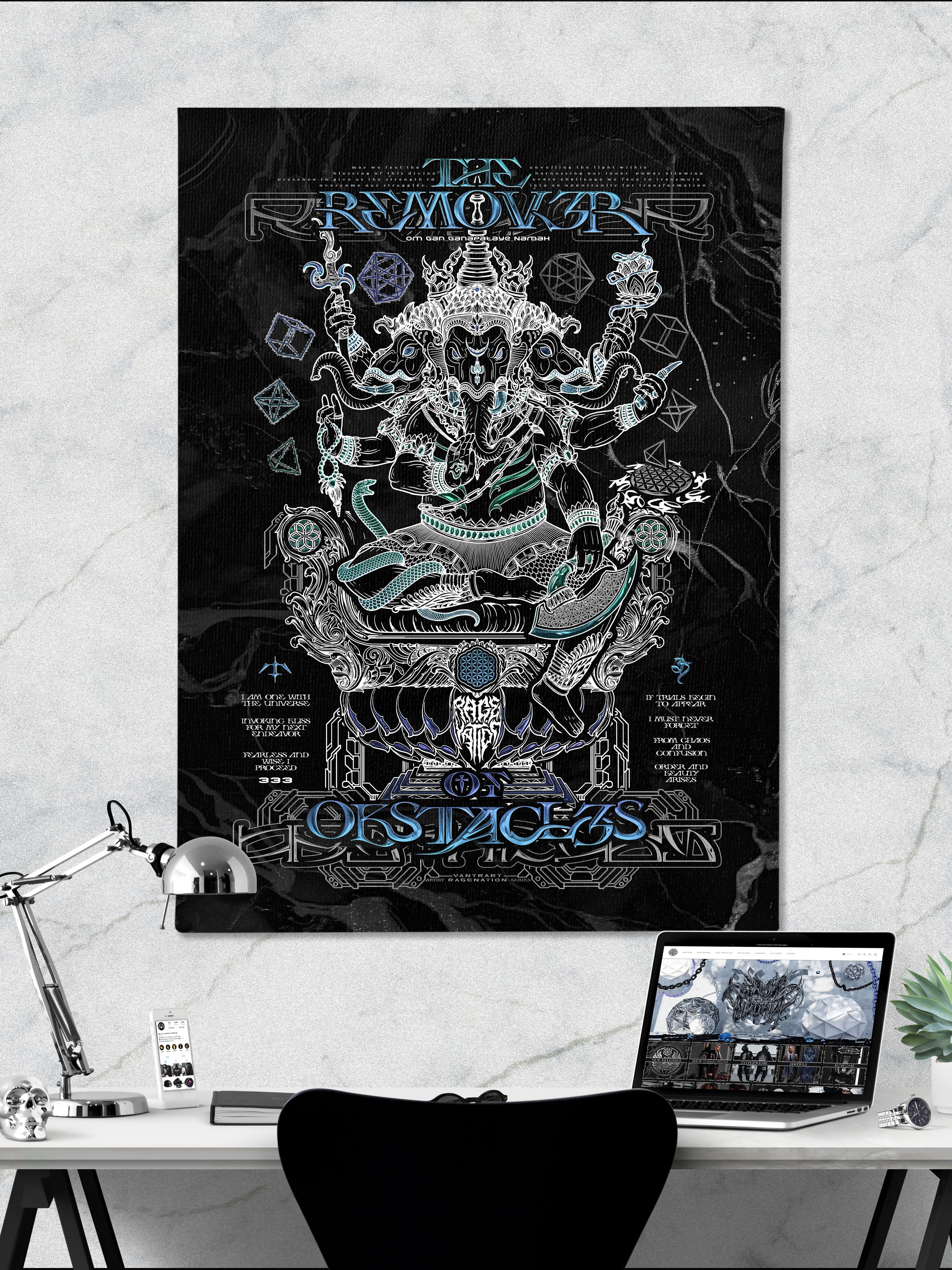 REMOVER OF OBSTACLES ✦ V1 ✦ RAGE NATION ✦ Limited Edition Canvas Canvas 