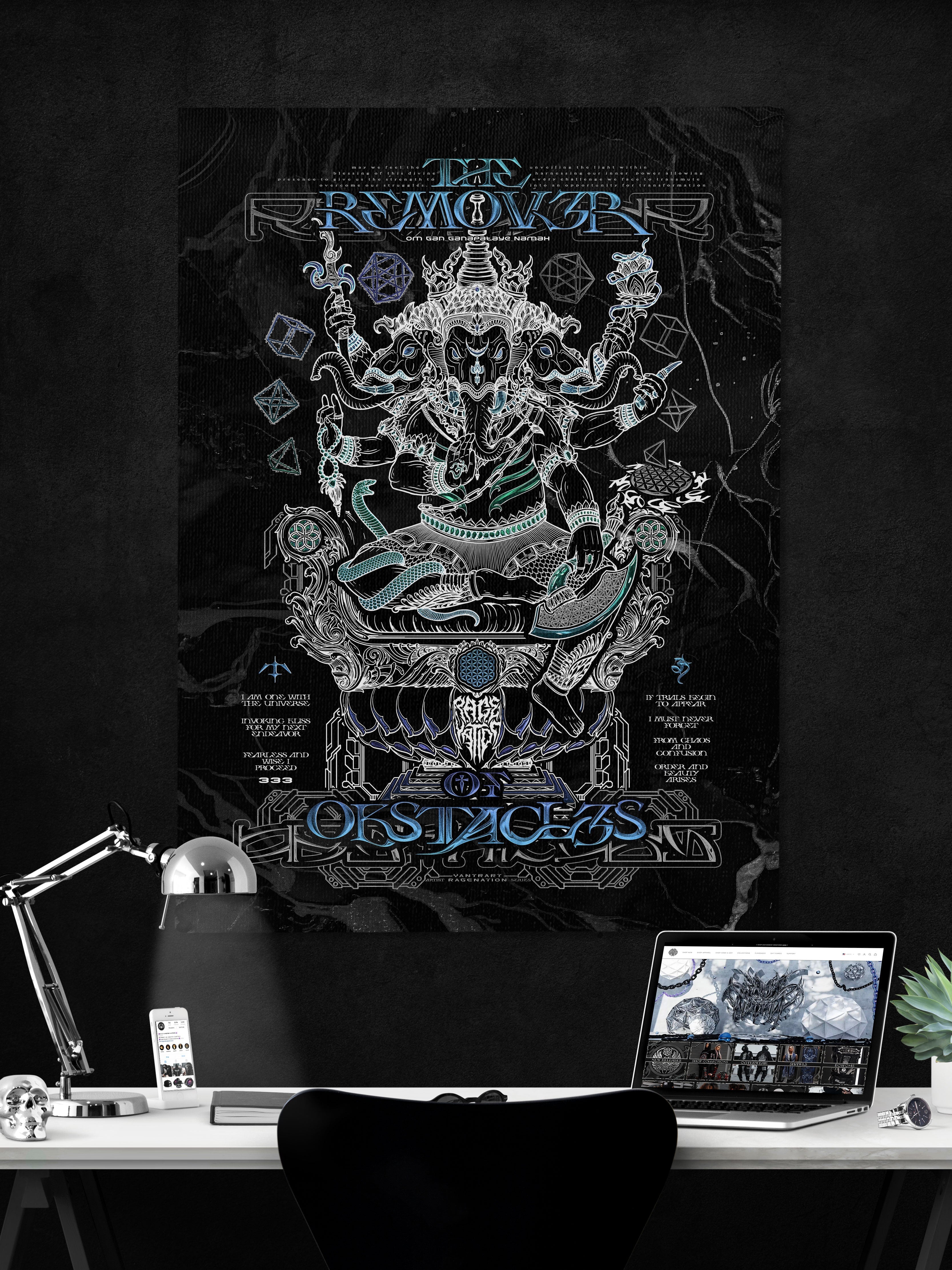 REMOVER OF OBSTACLES ✦ V1 ✦ RAGE NATION ✦ Limited Edition Canvas Canvas 