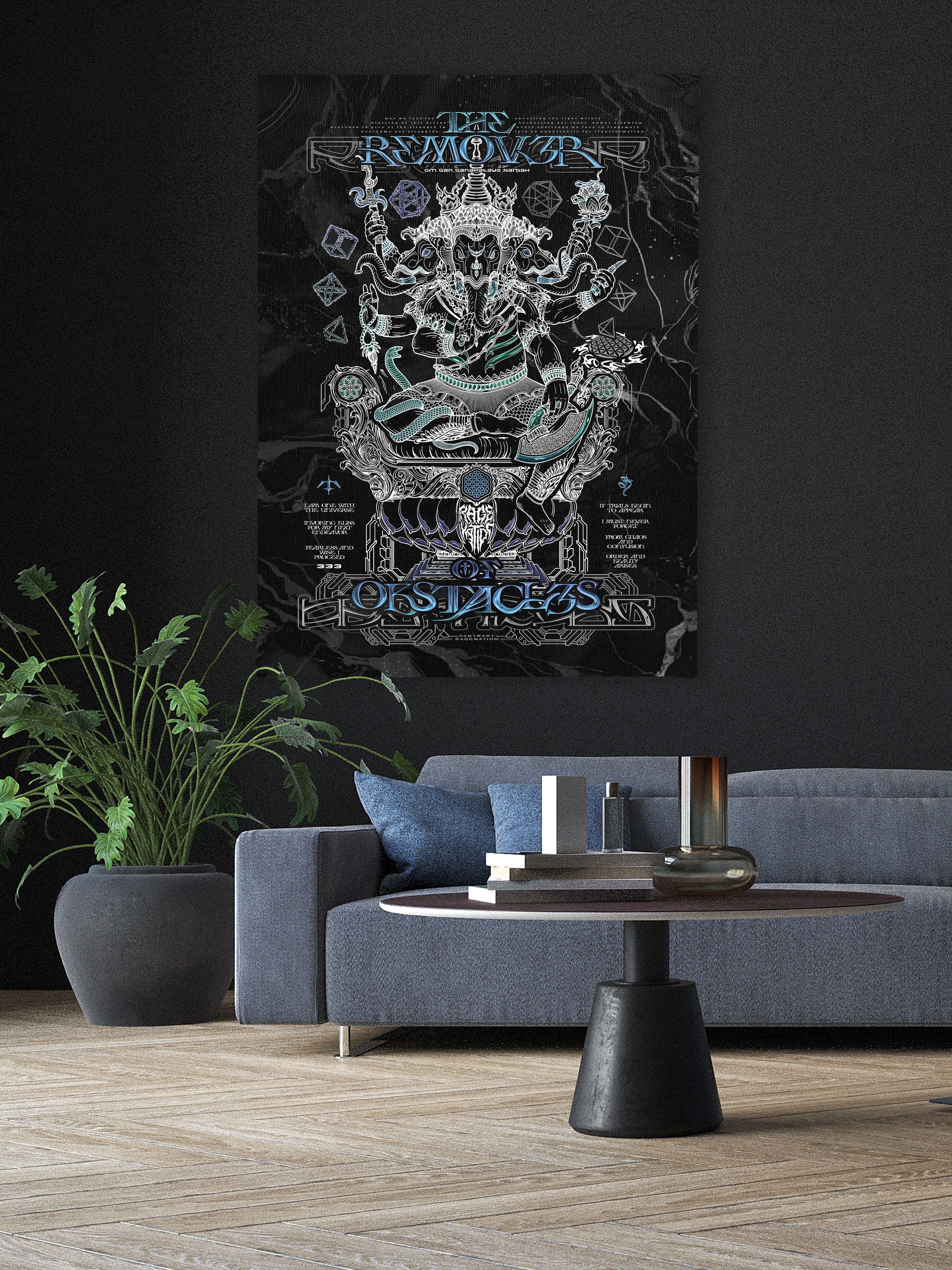 REMOVER OF OBSTACLES ✦ V1 ✦ RAGE NATION ✦ Limited Edition Canvas Canvas 