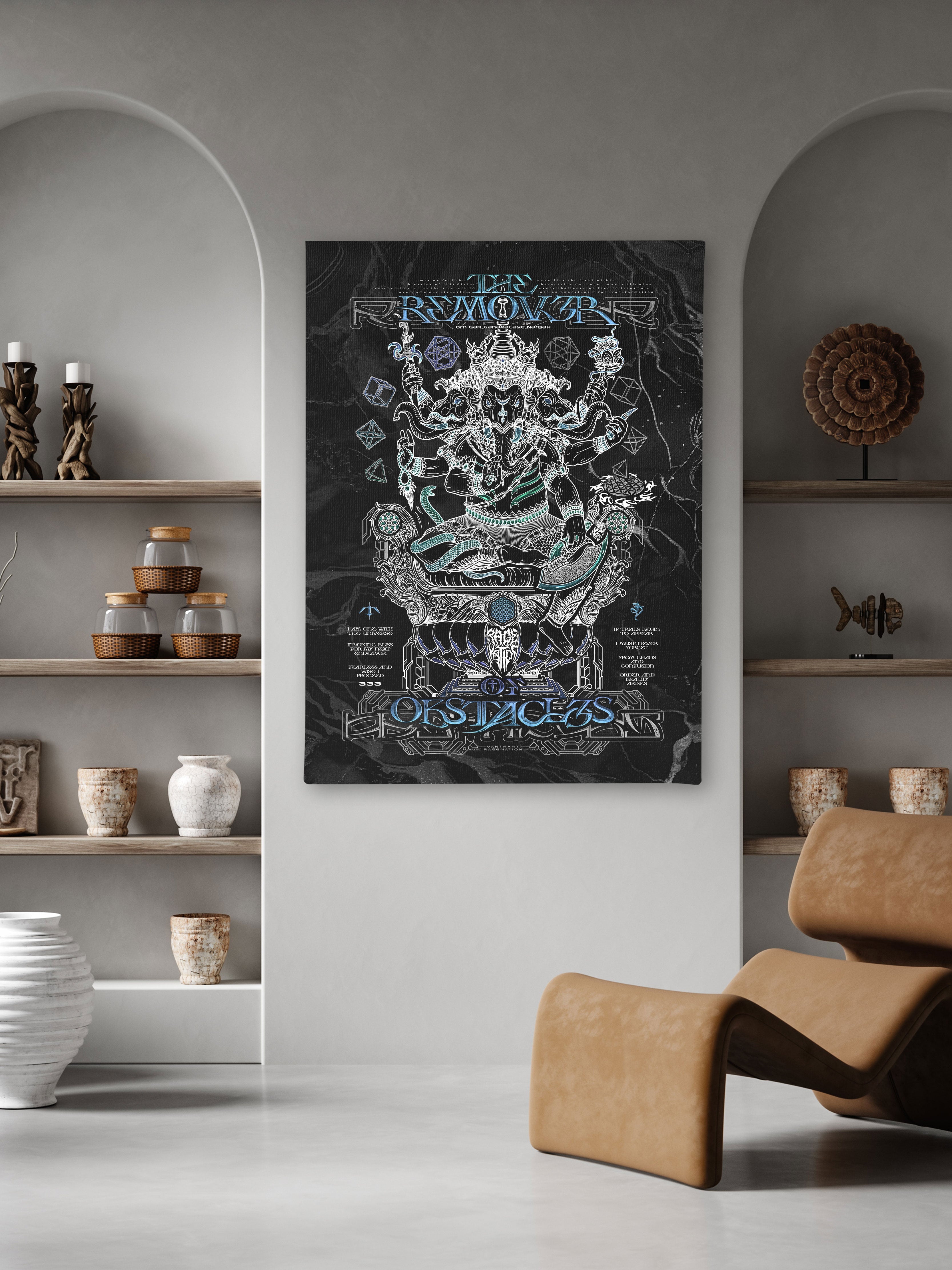 REMOVER OF OBSTACLES ✦ V1 ✦ RAGE NATION ✦ Limited Edition Canvas Canvas 