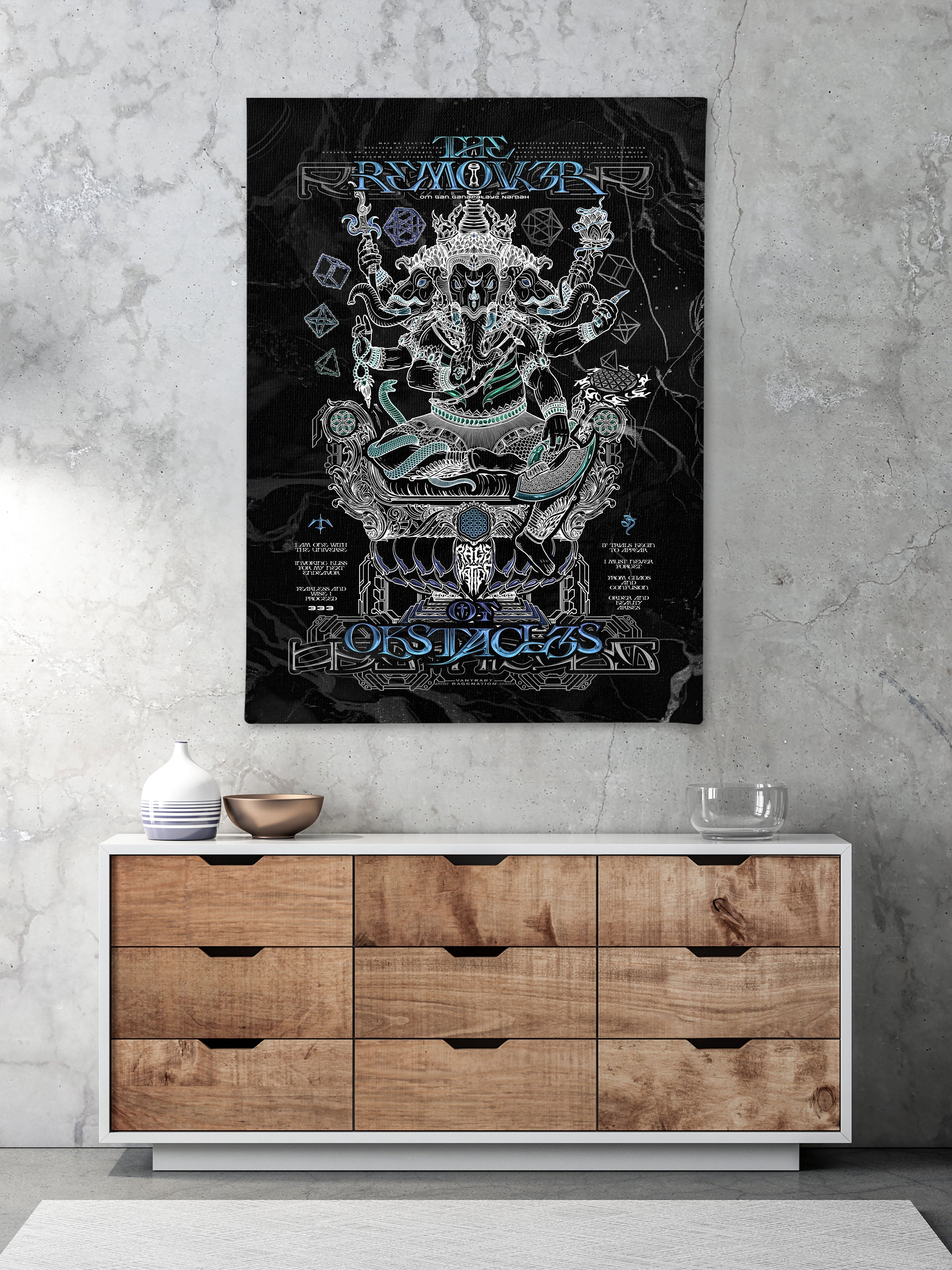 REMOVER OF OBSTACLES ✦ V1 ✦ RAGE NATION ✦ Limited Edition Canvas Canvas 