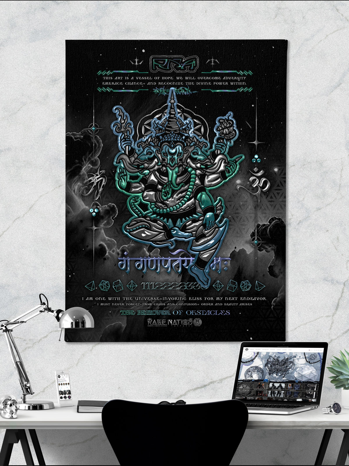 REMOVER OF OBSTACLES ✦ V3 ✦ RAGE NATION ✦ Limited Edition Canvas Canvas 