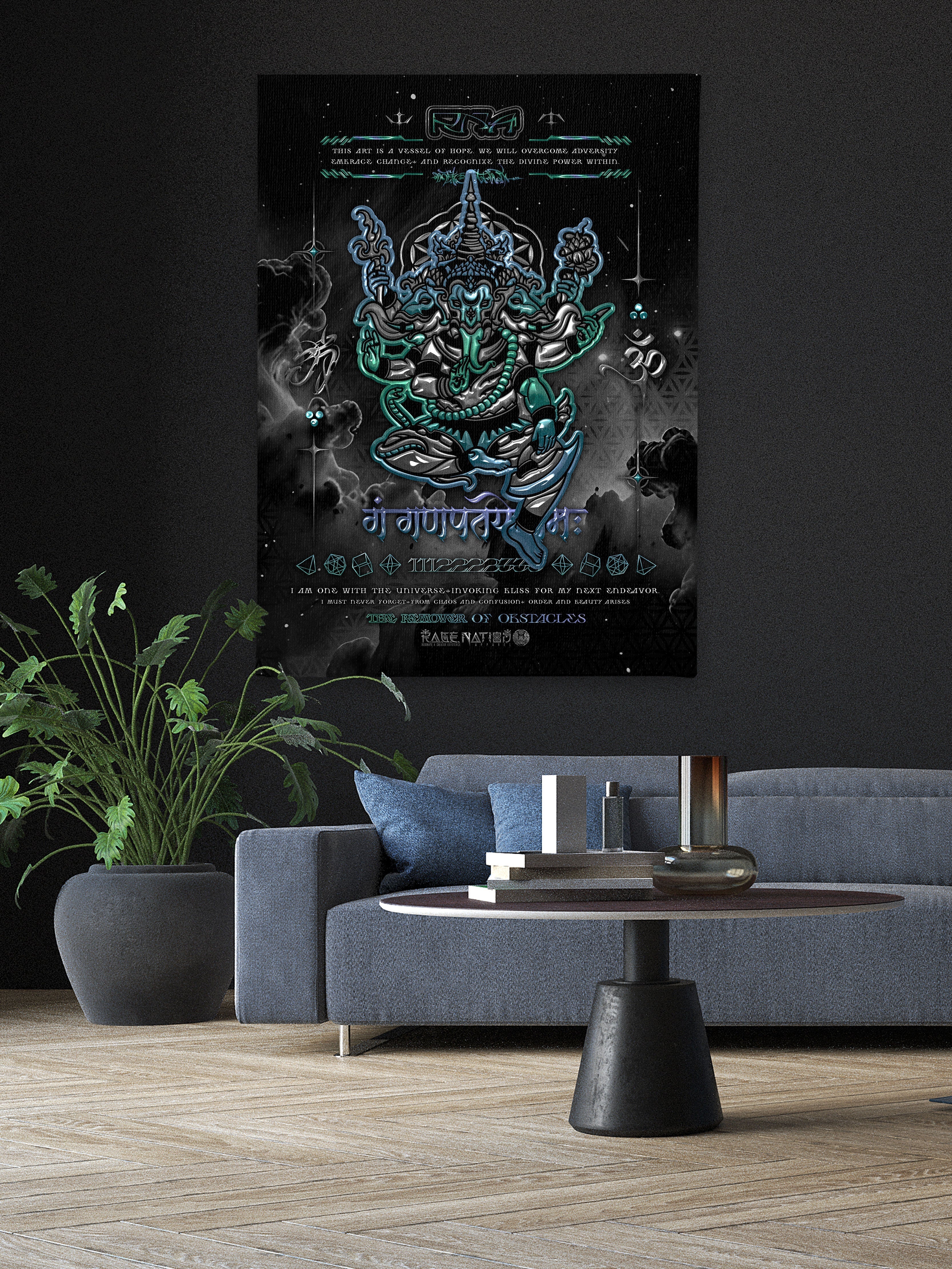 REMOVER OF OBSTACLES ✦ V3 ✦ RAGE NATION ✦ Limited Edition Canvas Canvas 