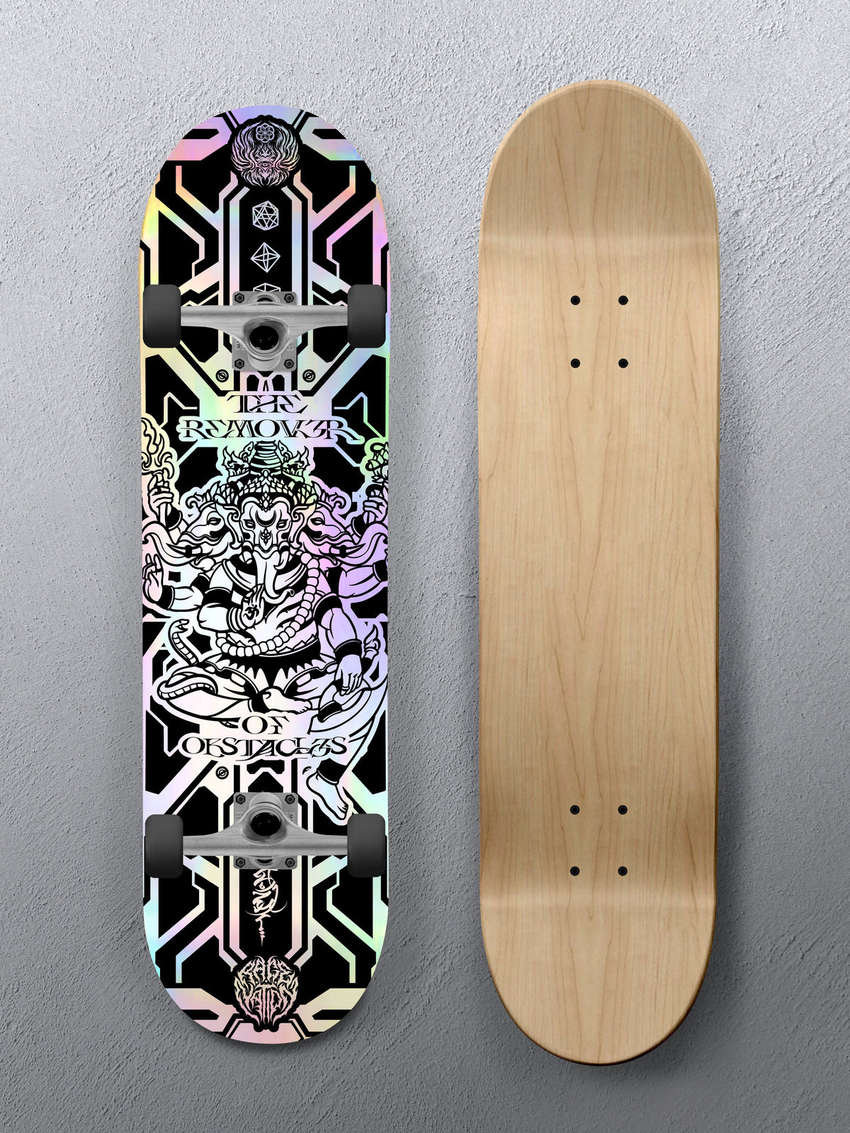 8.25" • REMOVER OF OBSTACLES• Skateboard Deck Skateboard 
