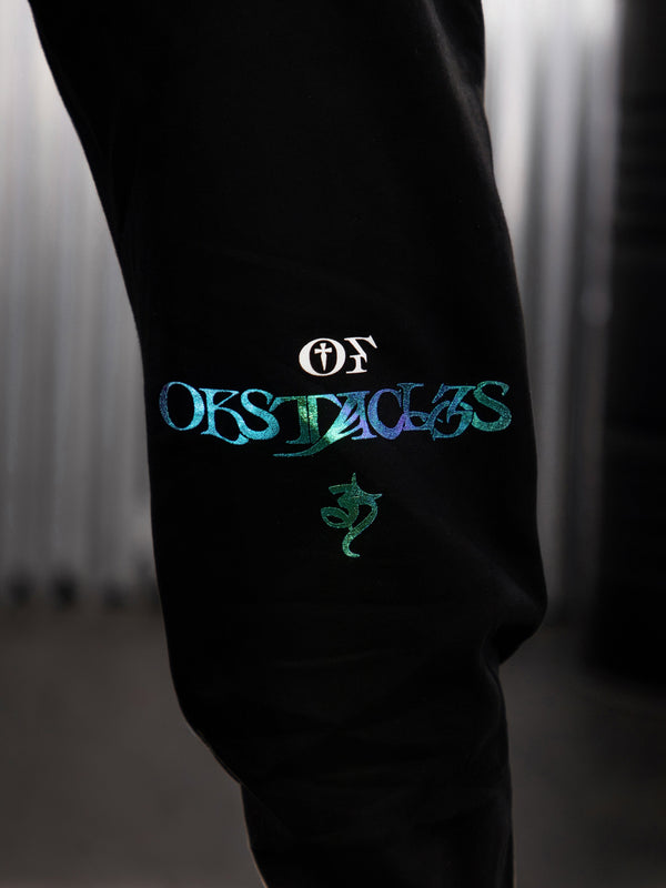 REMOVER OF OBSTACLES ✦ 3-TONE IRIDESCENT FOIL ✦ Premium Joggers w/ Hidden Pocket Joggers 