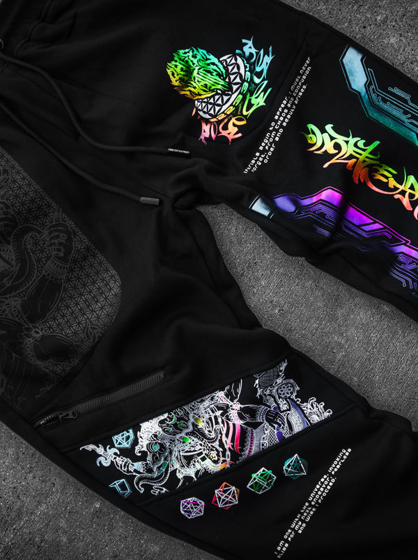 REMOVER OF OBSTACLES V2 ✦ SPECTRUM FOIL ✦ Premium Joggers w/ Hidden Pocket Joggers 
