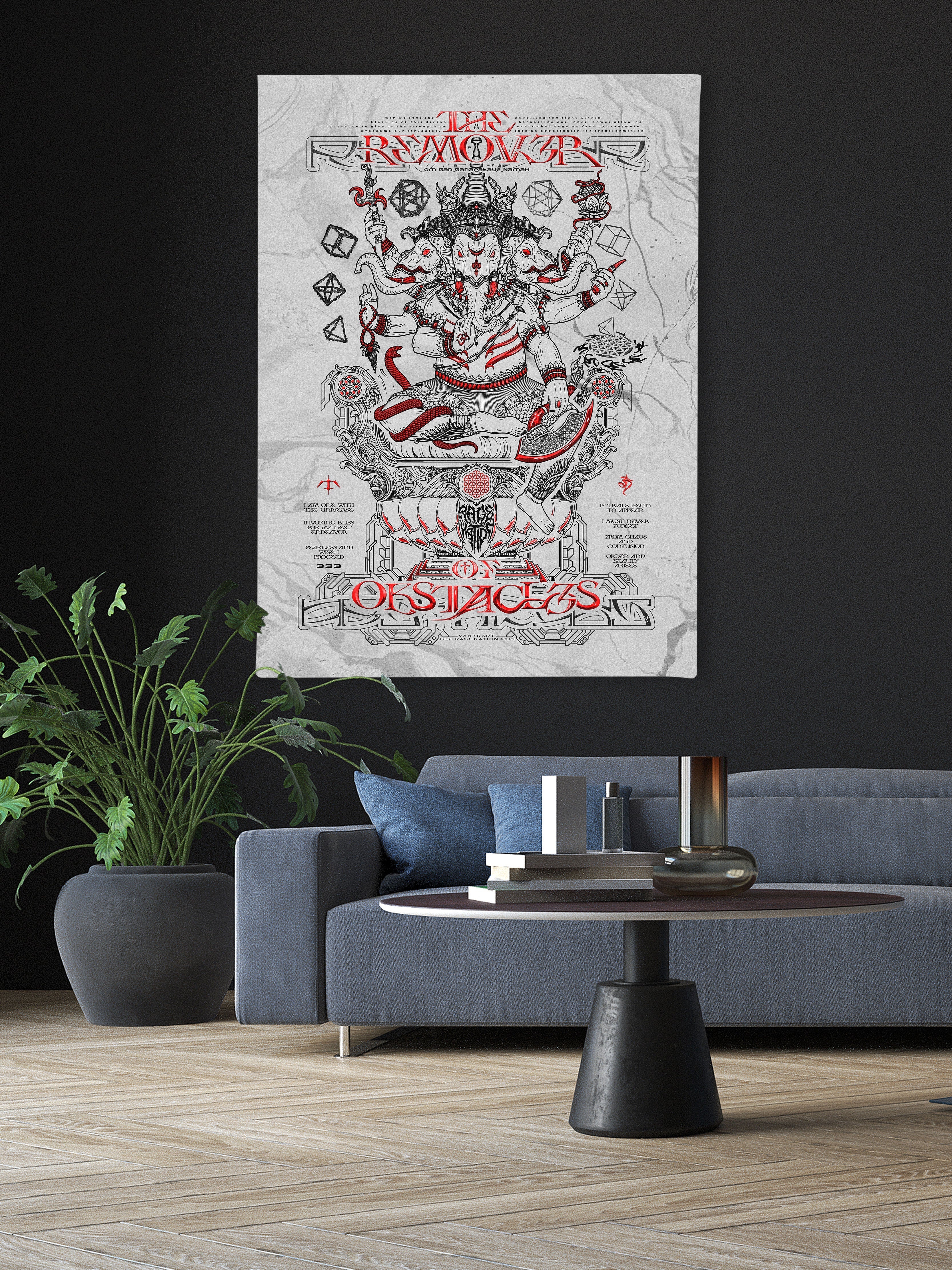 REMOVER OF OBSTACLES ✦ V2 ✦ RAGE NATION ✦ Limited Edition Canvas Canvas 