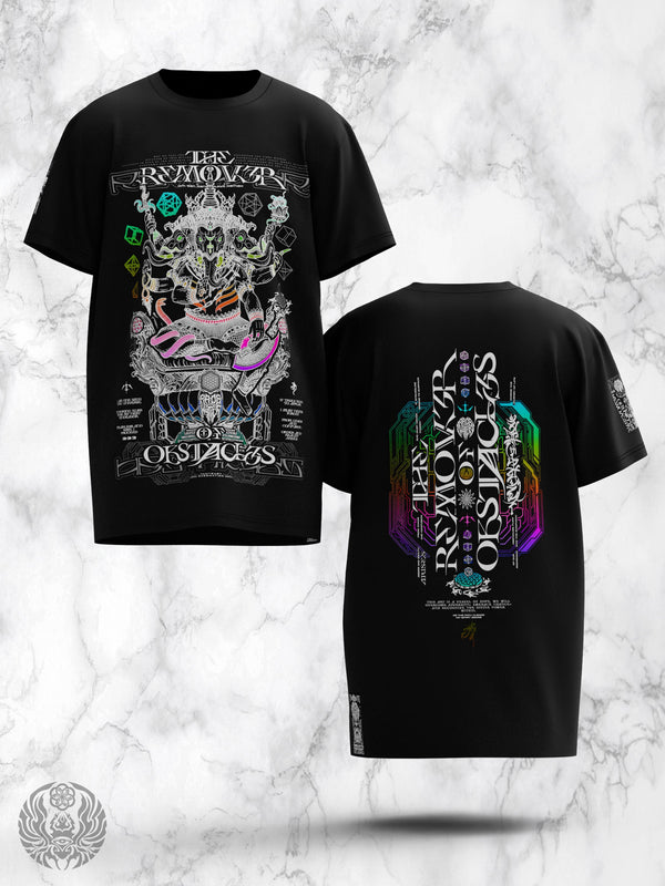 REMOVER OF OBSTACLES V2 ✦ SPECTRUM FOIL ✦ Oversized Premium T-shirt T-Shirt 