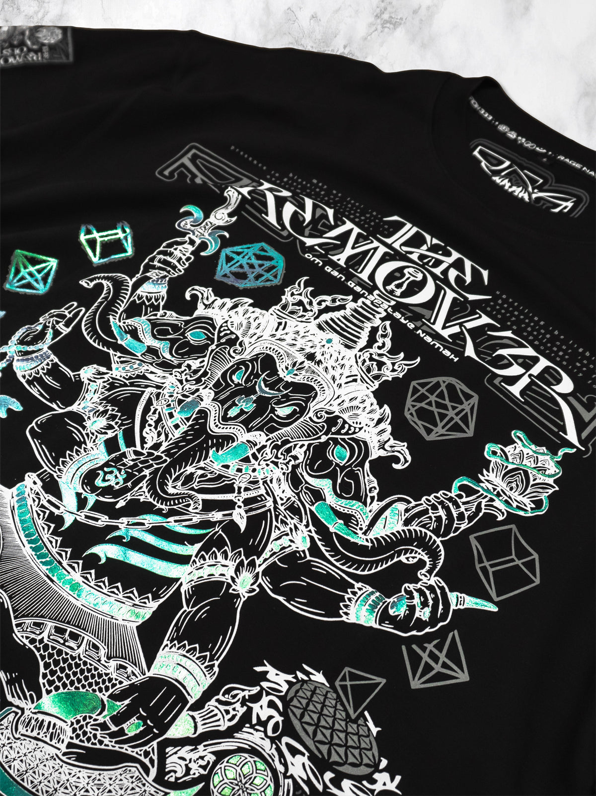 REMOVER OF OBSTACLES V1 ✦ 3-TONE IRIDESCENT FOIL ✦ Premium T-shirt T-Shirt 