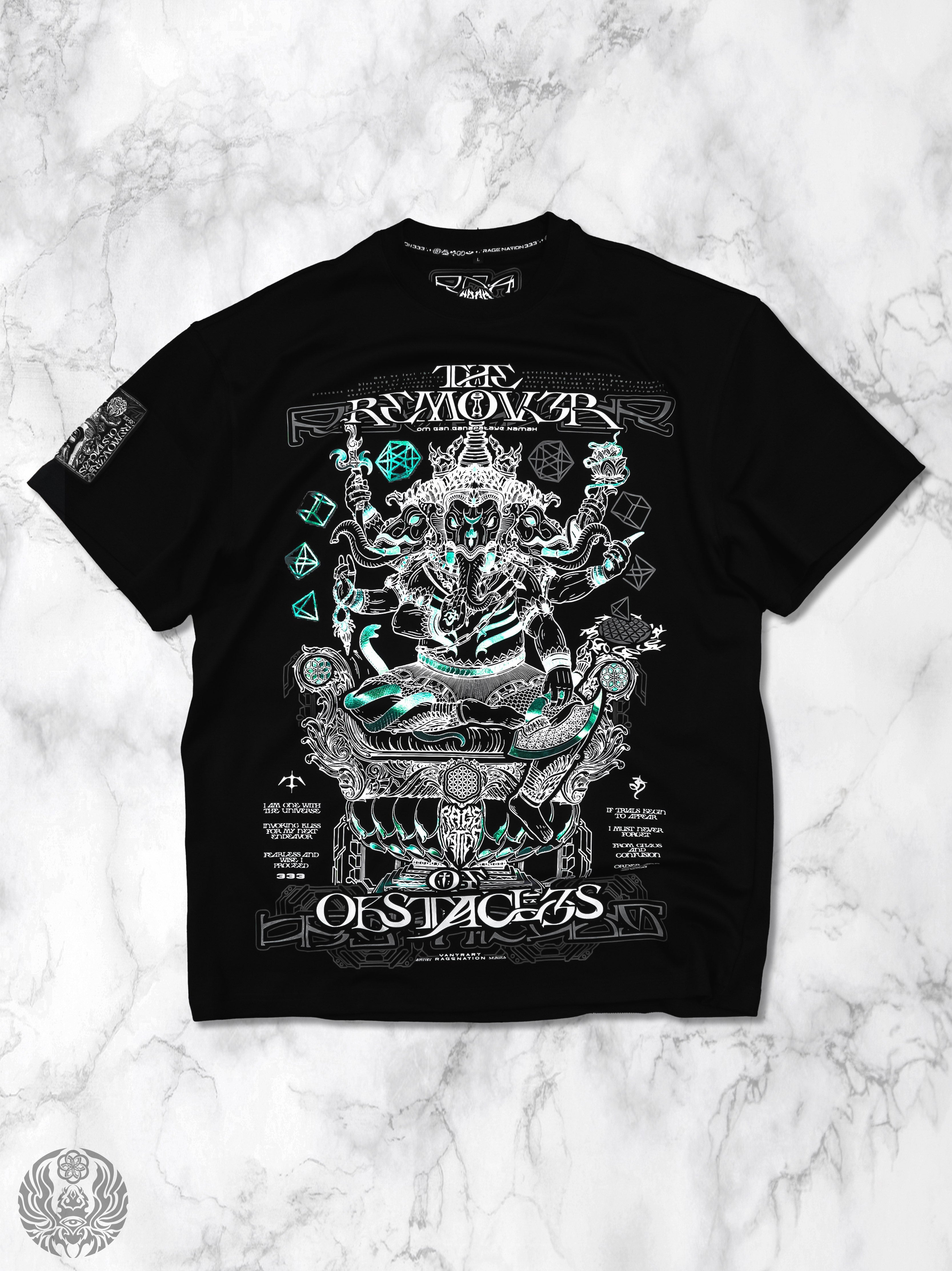 REMOVER OF OBSTACLES V1 ✦ 3-TONE IRIDESCENT FOIL ✦ Premium T-shirt T-Shirt 