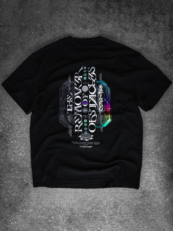 REMOVER OF OBSTACLES V2 ✦ SPECTRUM FOIL ✦ Oversized Premium T-shirt T-Shirt 