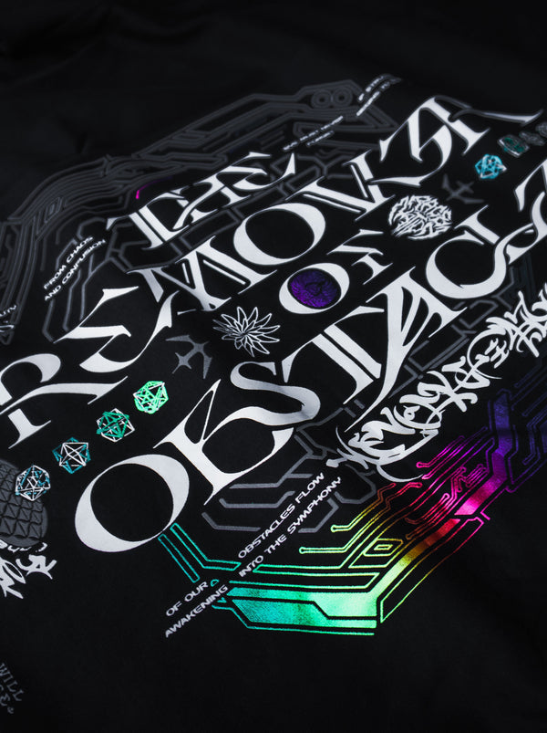 REMOVER OF OBSTACLES V2 ✦ SPECTRUM FOIL ✦ Oversized Premium T-shirt T-Shirt 