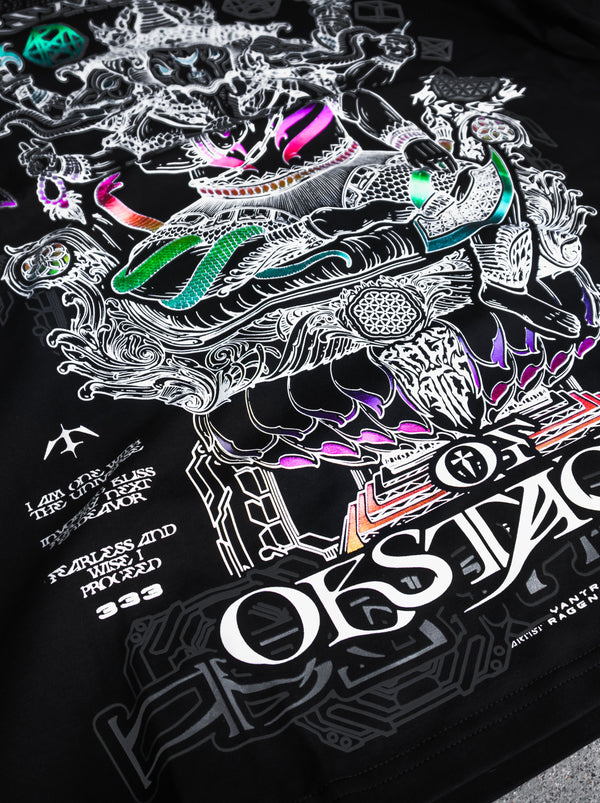 REMOVER OF OBSTACLES V2 ✦ SPECTRUM FOIL ✦ Oversized Premium T-shirt T-Shirt 