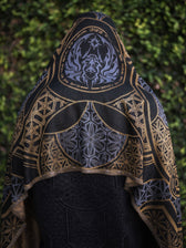 GEOMETRY OF BEING ✦ Gold/Silver ✦ Festival Shawl Shawls 
