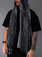 GEOMETRY OF BEING ✦ Dark Grey Festival Shawl Shawls 