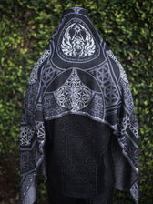 GEOMETRY OF BEING ✦ Dark Grey Festival Shawl Shawls 