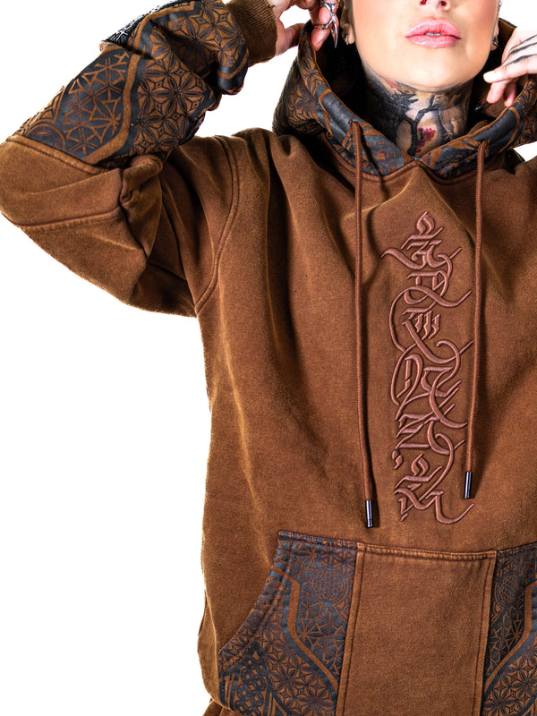 GEOMETRY OF BEING V2 ✦ Premium Stonewash Hoodie Hoodie 