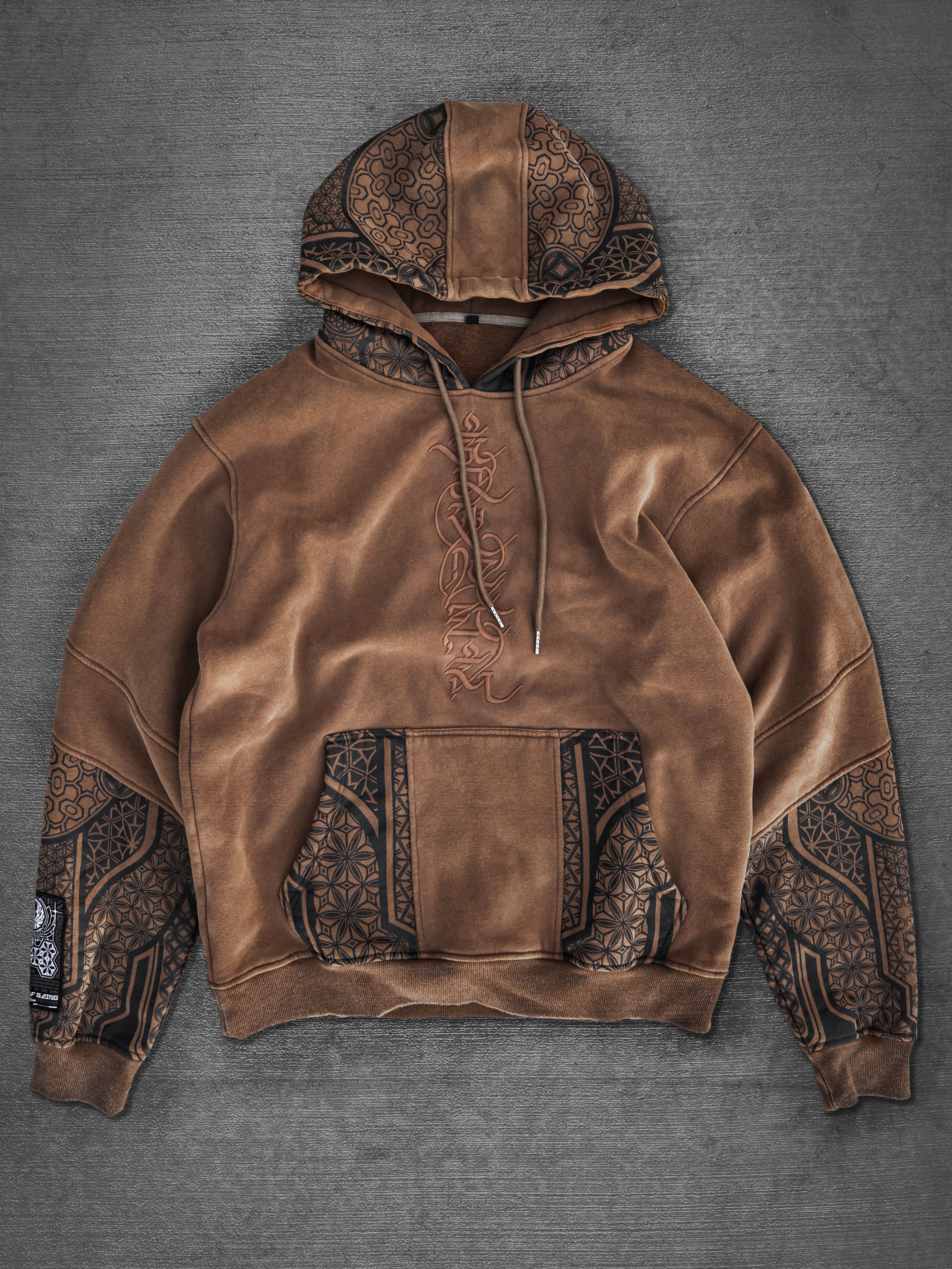 PRE-ORDER ✦ GEOMETRY OF BEING V2 ✦ Premium Stonewash Hoodie Hoodie 