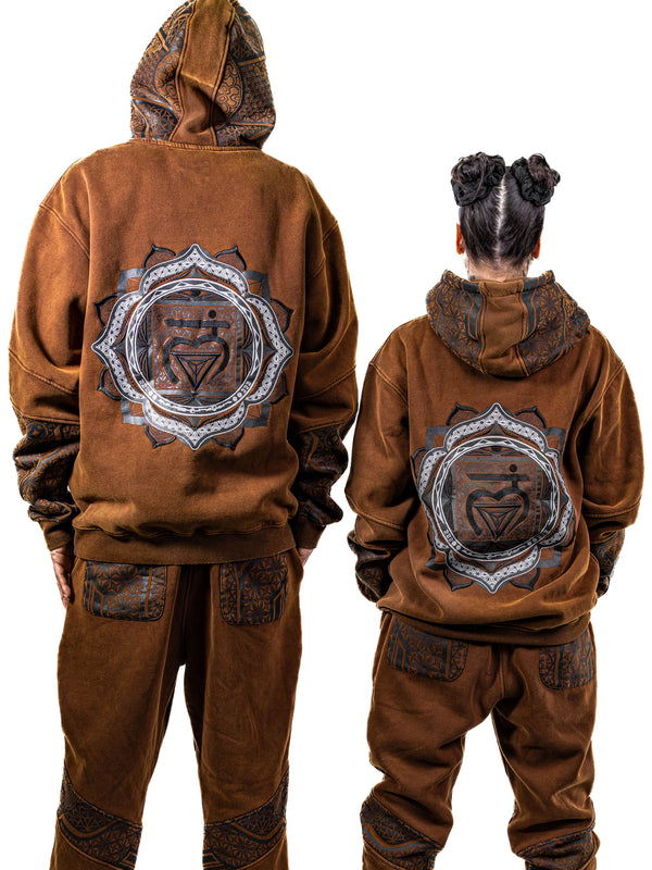 GEOMETRY OF BEING V2 ✦ Premium Stonewash Hoodie Hoodie 