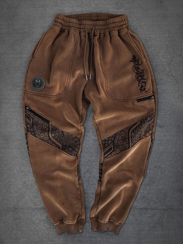 PRE-ORDER ✦ GEOMETRY OF BEING V2 ✦ Premium Stonewash Joggers Joggers 